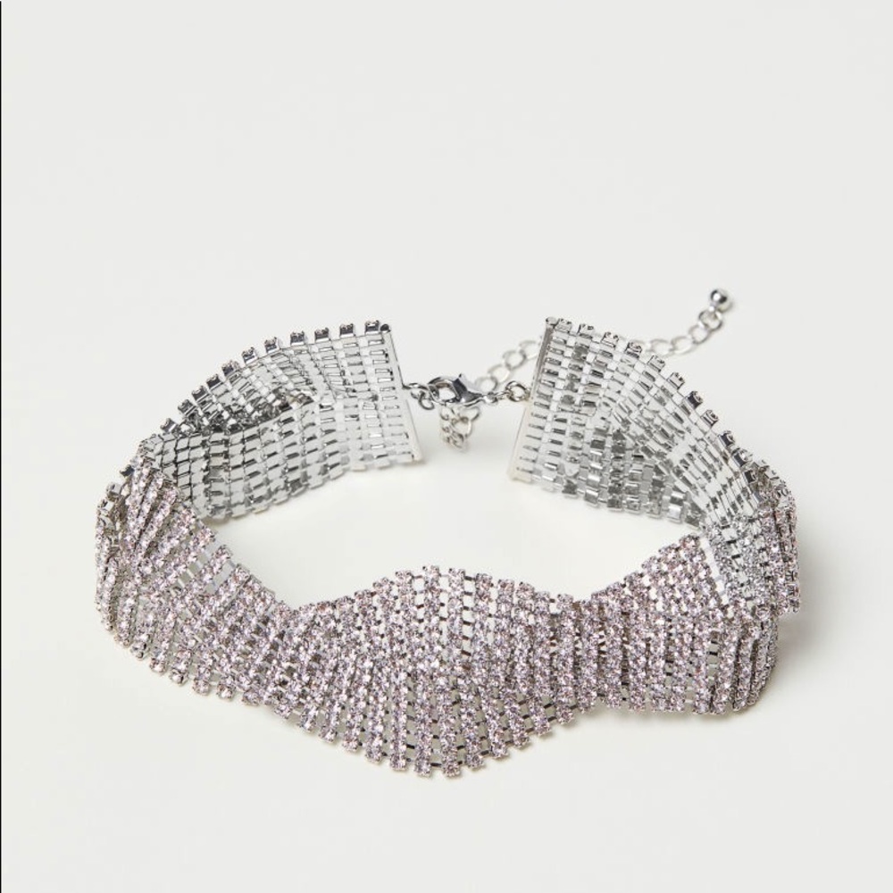 H&M Chunky Rhinestone Choker
